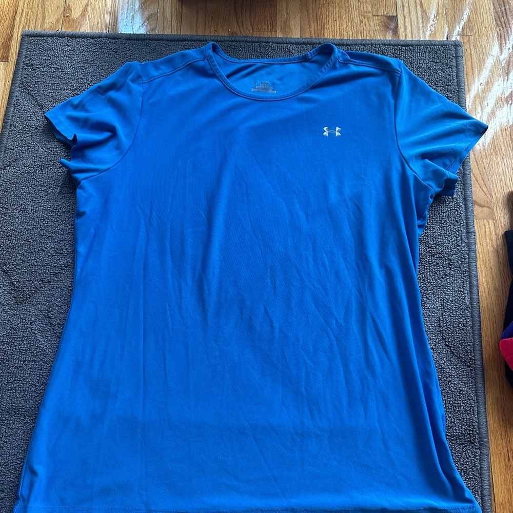 Under Armour Blue Fitted Short Sleeve Tee